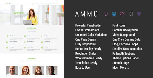 Ammo v1.5.2 &#8211; Corporate MultiPurpose WordPress Theme