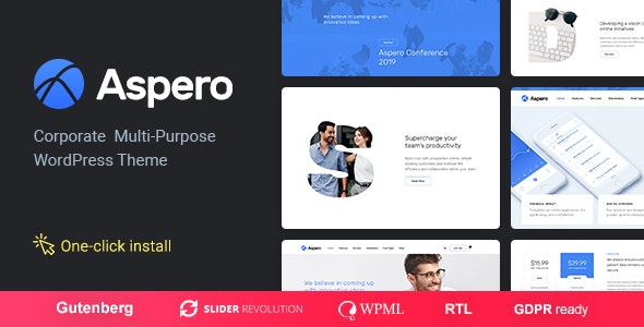 Aspero v1.0.3 &#8211; Business WordPress Theme