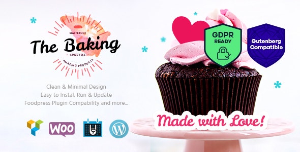 Bakery v1.3.1 &#8211; Cake Shop / Cafe WordPress Theme