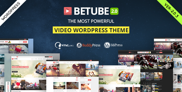 Betube v2.0.7 Video WordPress Theme