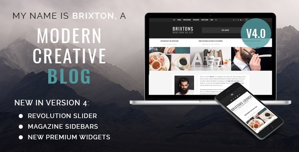 Brixton v5.0 &#8211; A Responsive WordPress Blog Theme