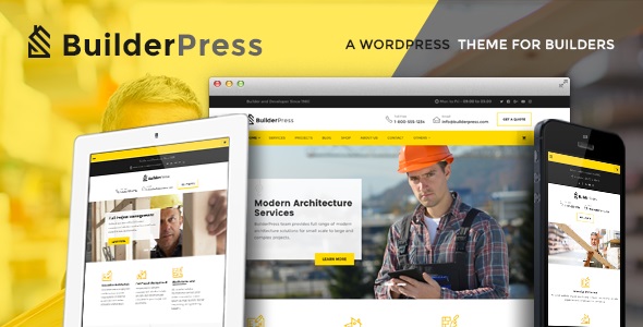 BuilderPress v1.2.1 &#8211; Construction and Architecture WordPress Theme