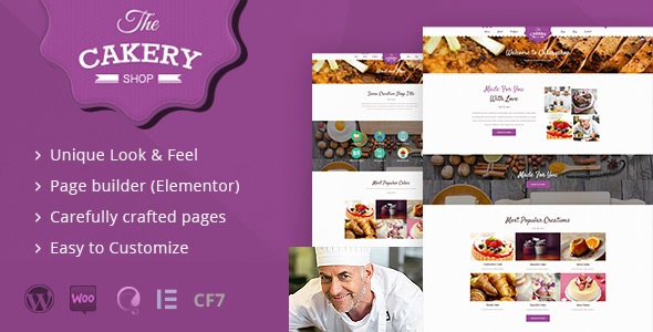 Cakeryshop v2.2 &#8211; Cake WordPress Theme  ThemeForest