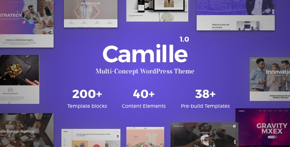 Camille v1.0.8 &#8211; Multi-Concept WordPress Theme