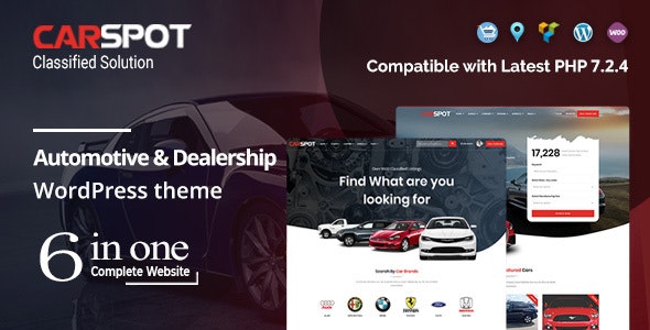 CarSpot v2.1.9 – Automotive Car Dealer WordPress Classified Theme