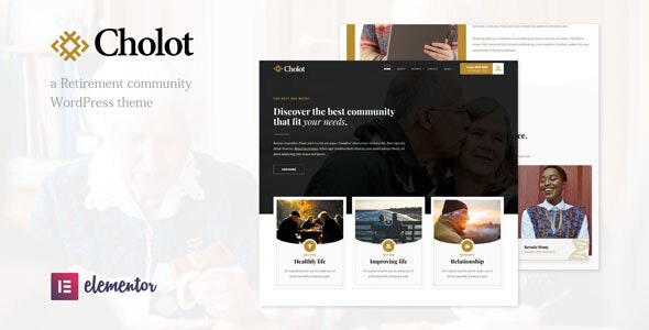 Cholot v1.0 &#8211; Retirement Community WordPress Theme