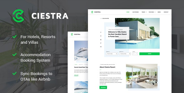 Ciestra v1.2.2 &#8211; Resort WordPress Theme