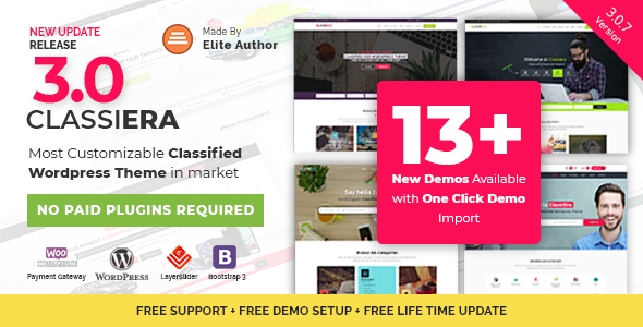 Classiera v4.0.9 &#8211; Classified Ads WordPress Theme