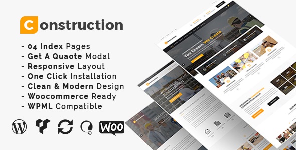 Construction v3.4 &#8211; Construction And Building Business WordPress Theme