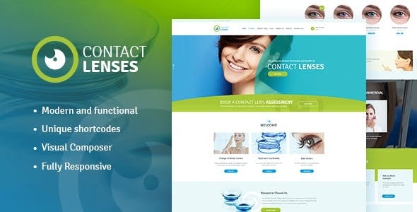 Contact Lenses Store v1.2 &#8211; Vision Therapy Clinic Doctor WordPress Theme