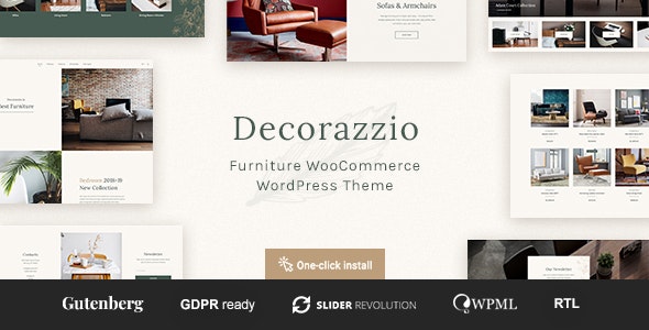 Decorazzio v1.0.1 &#8211; Interior Design and Furniture Store WordPress Theme