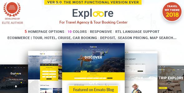 EXPLOORE v5.7 | Tour Travel WordPress