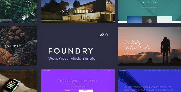 Foundry v2.1.6 &#8211; Multipurpose, Multi-Concept WP Theme
