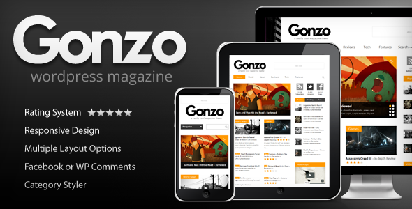 Gonzo v1.9.7 &#8211; Clean, Responsive WP Magazine