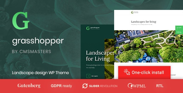 Grasshopper v1.0.4 &#8211; Landscape Design and Gardening Services WP Theme