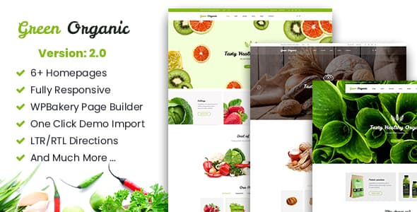 GreenOrganic v2.11 &#8211; Organic &amp; Bakery WordPress Theme