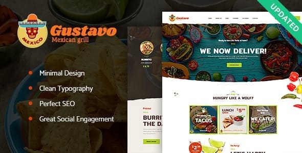 Gustavo v1.2.2 | Mexican Grill, Bar &amp; Restaurant WordPress Theme