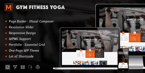 Gym Fitness Yoga v1.8 &#8211; Maniva WordPress Theme