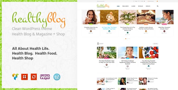 Healthy Living v1.2.2 &#8211; Blog with Online Store WordPress Theme