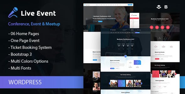 Live Event v1.1.0 &#8211; Single Conference, Event, Meetup WordPress Theme