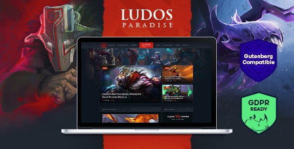 Ludos Paradise v2.0.1 | Gaming Blog &amp; Clan WordPress Theme