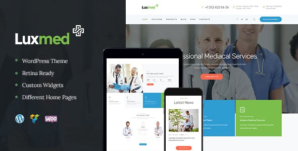 LuxMed v1.2.2 | Medicine &amp; Healthcare WordPress Theme