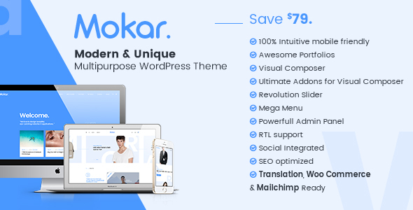 Mokar v1.0.3 &#8211; Modern Multipurpose WordPress Theme