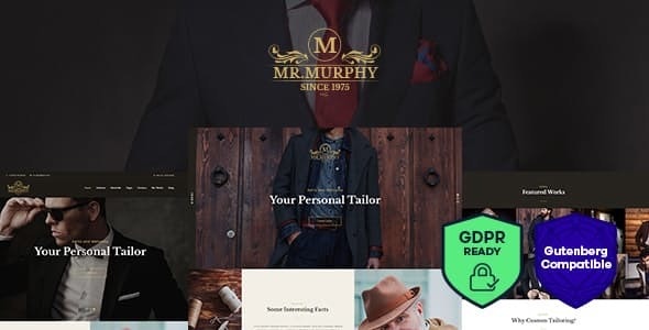 Mr. Murphy v1.2 &#8211; Custom Dress Tailoring Clothing WordPress Theme