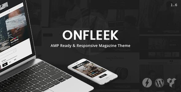 Onfleek v1.9.0 &#8211; AMP Ready and Responsive Magazine Theme