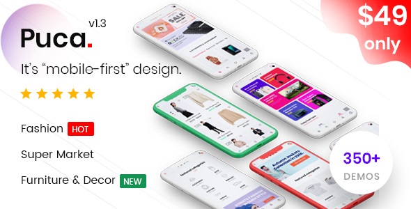 Puca v1.5.5 &#8211; Optimized Mobile WooCommerce Theme