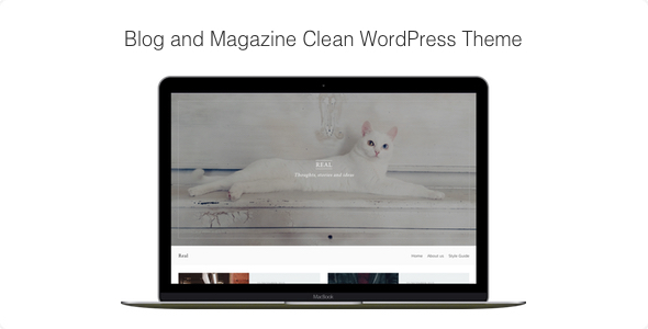 Real v1.0.7 &#8211; Blog and Magazine Clean WordPress Theme