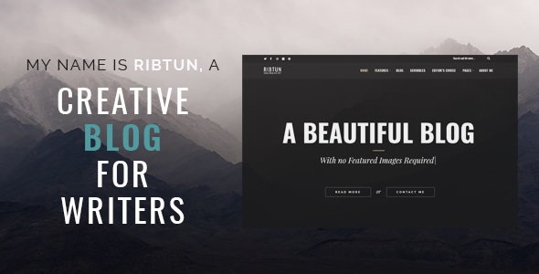 RibTun v1.1 &#8211; WordPress Blog Theme For Writers