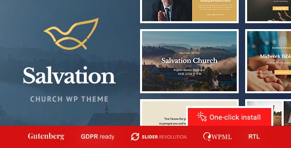 Salvation v1.0.6 &#8211; Church &amp; Religion WP Theme