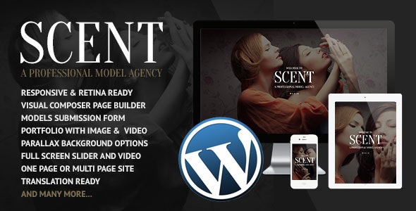 Scent v3.4.3 &#8211; Model Agency WordPress Theme