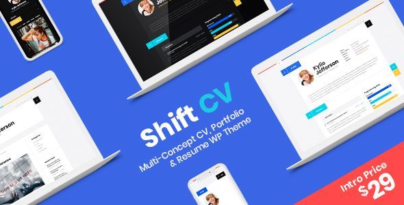 ShiftCV v3.0.1 &#8211; Blog \ Resume \ Portfolio \ WordPress