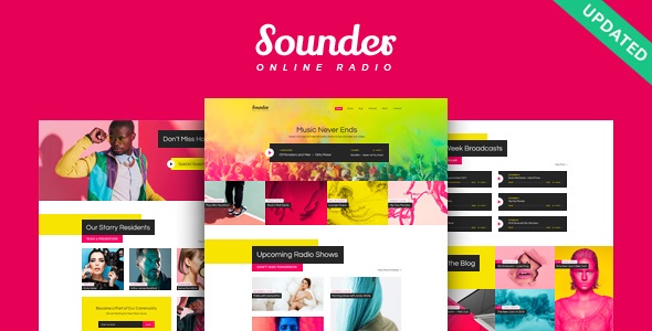 Sounder v1.1 | Online Radio WordPress Theme