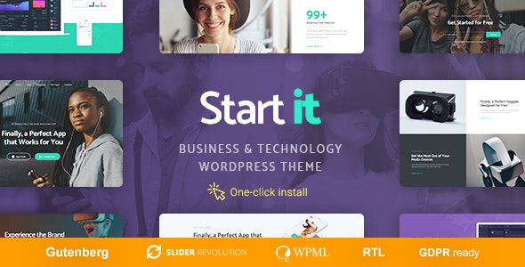 Start It v1.0.7 &#8211; Technology &amp; Startup WP Theme