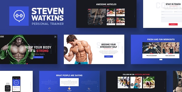 Steven Watkins v1.0.4 | Personal Gym Trainer &amp; Nutrition Coach WordPress Theme