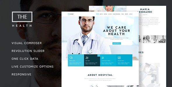 The Hospital v1.6 &#8211; One and Multi Page Health Theme