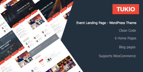 Tukio v1.0.1 | Event Landing Page WordPress Theme