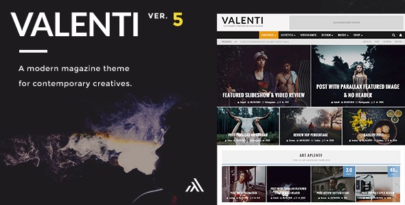 Valenti v5.5.4 &#8211; WordPress HD Review Magazine News Theme