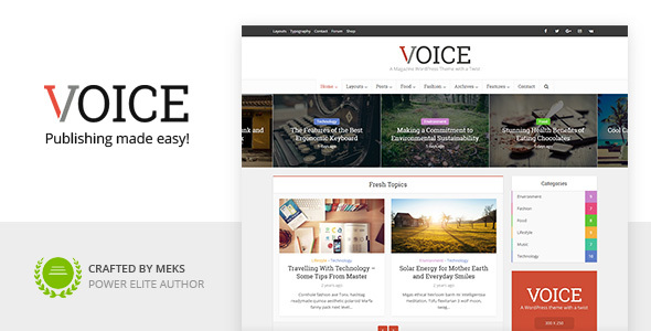Voice v2.9.3 &#8211; Clean News/Magazine WordPress Theme
