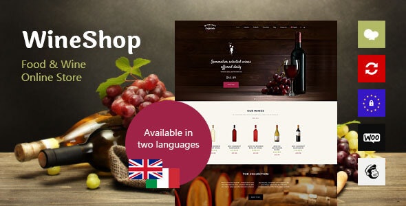 WineShop v2.3.2 &#8211; Food &amp; Wine Online Store WordPress Theme