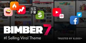 Bimber &#8211; Viral Magazine WordPress Themes v8.3.1 Nulled