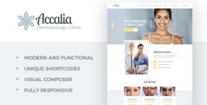 Accalia | Dermatology Clinic WordPress Theme v1.3.1 nulled