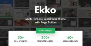 Ekko &#8211; Multi-Purpose WordPress Theme with Page Builder 1.8 nulled