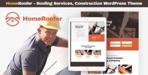 HomeRoofer | Roofing Company Services &amp; Construction WordPress Theme v1.0.2 nulled