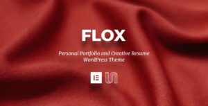 FLOX &#8211; Personal Portfolio &amp; Resume WordPress Theme v1.0 nulled