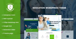 Campress &#8211; Responsive Education, Courses and Events WordPress Theme v1.15 nulled