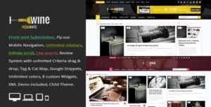 Wine Masonry &#8211; Review &amp; Front-end Submission WordPress Theme v2.9 nulled